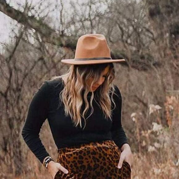 Wide Brim Fedora Hat - Picture 1 of 3